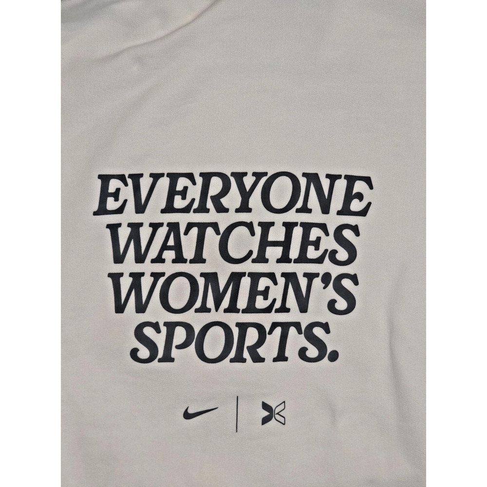 Nike TOGETHXR Hoodie Mens S white Everyone Watches Womens Sports Sweatshirt Cozy - Picture 4 of 6